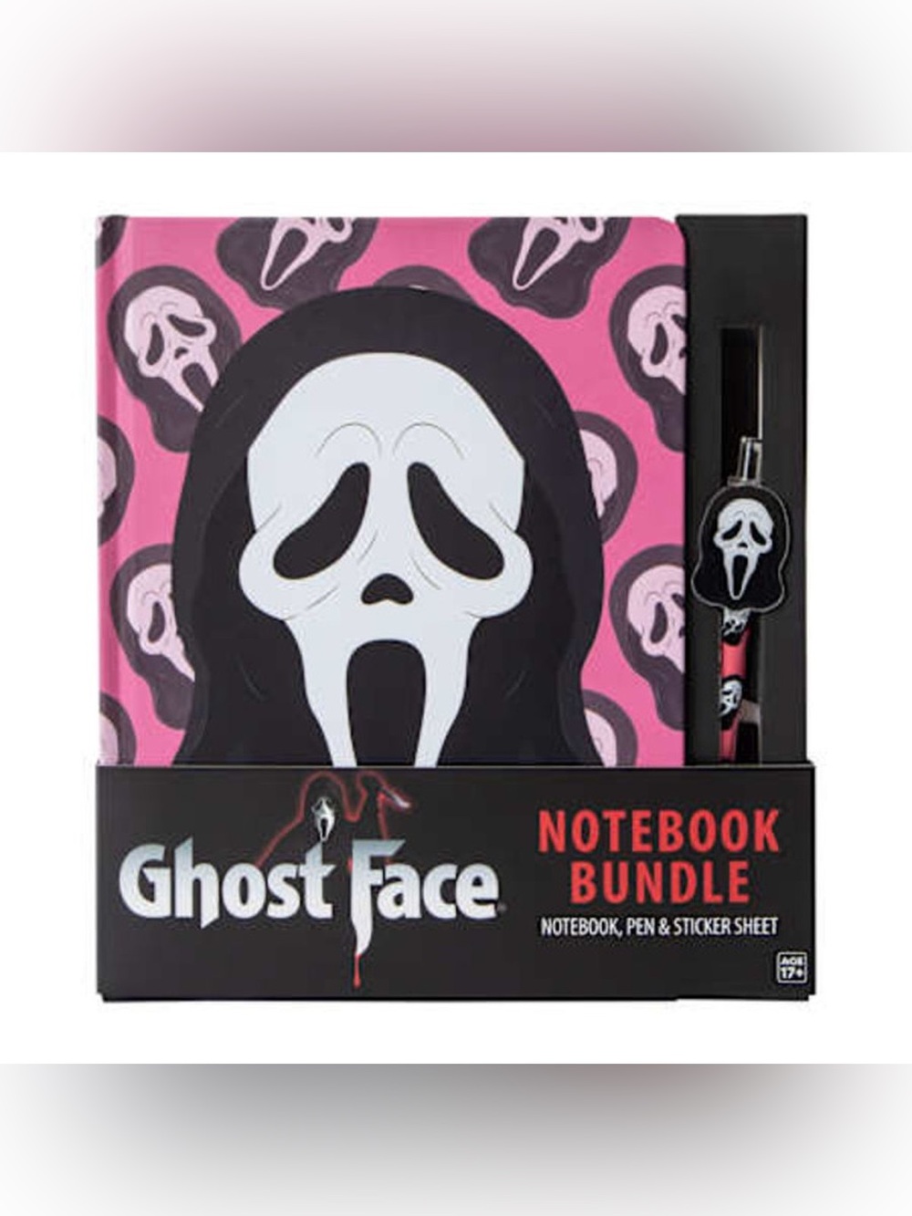 Pink Ghost Face Notebook Bundle